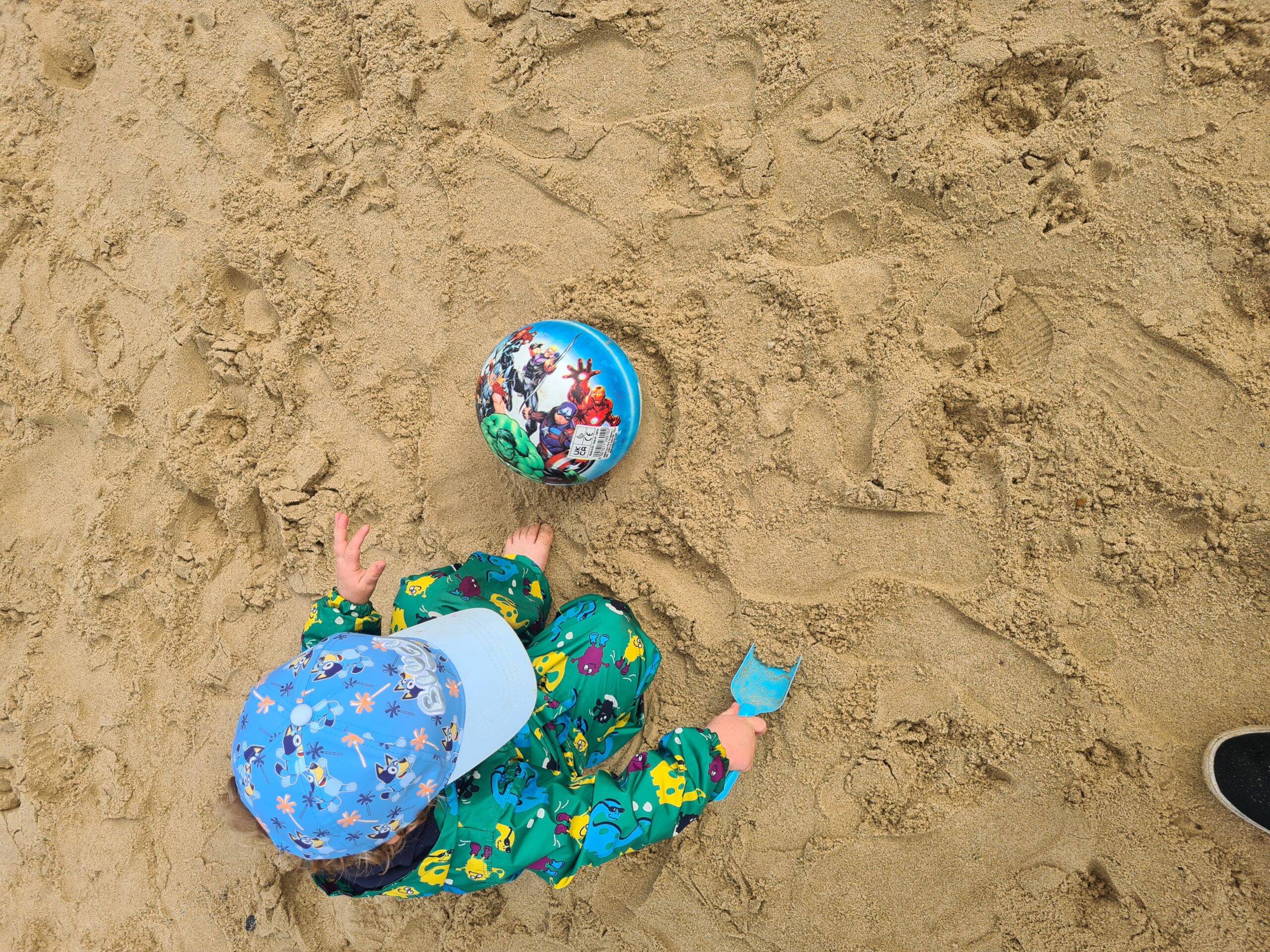toddler on the beach