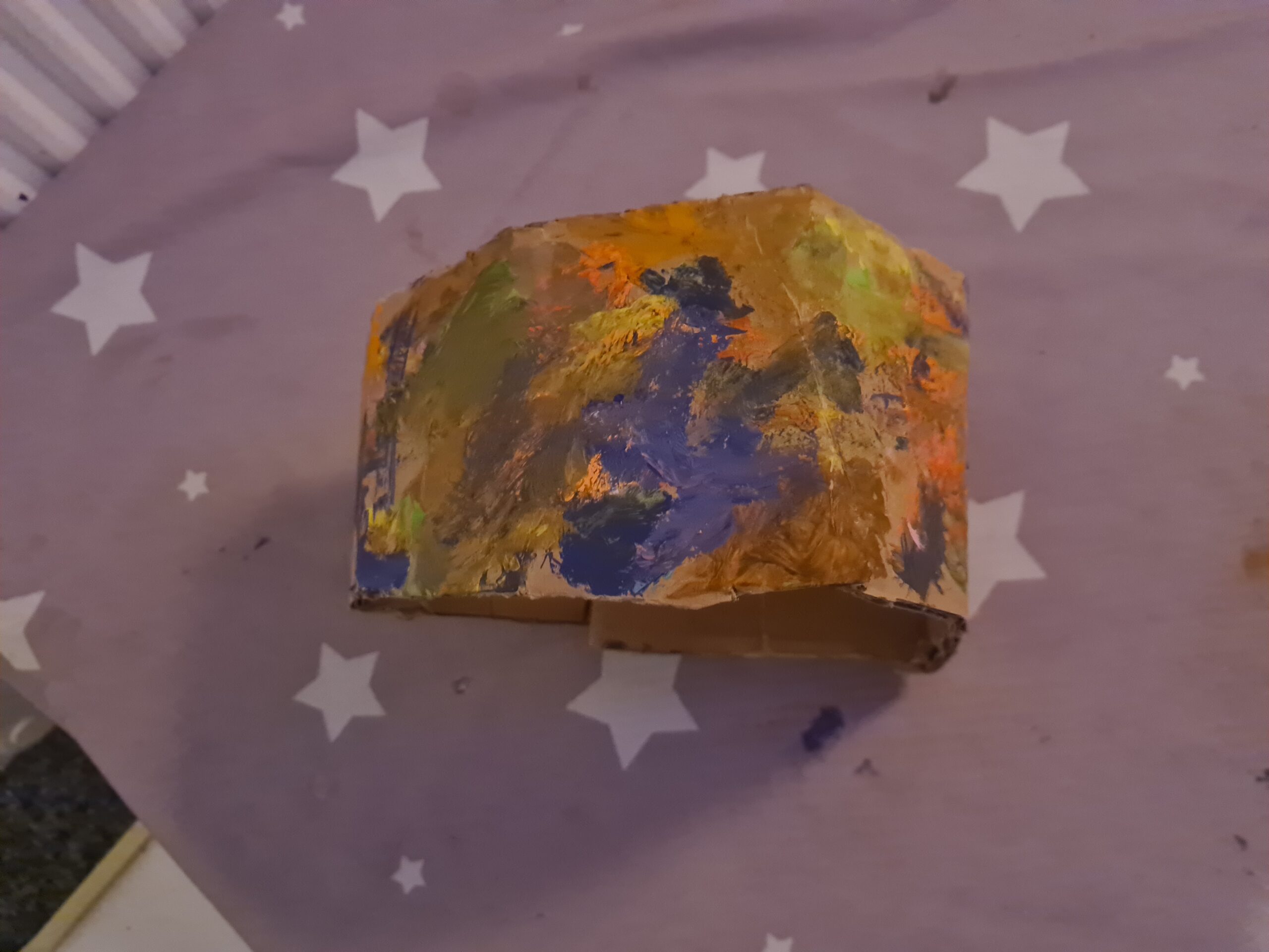 Painted cardboard crown