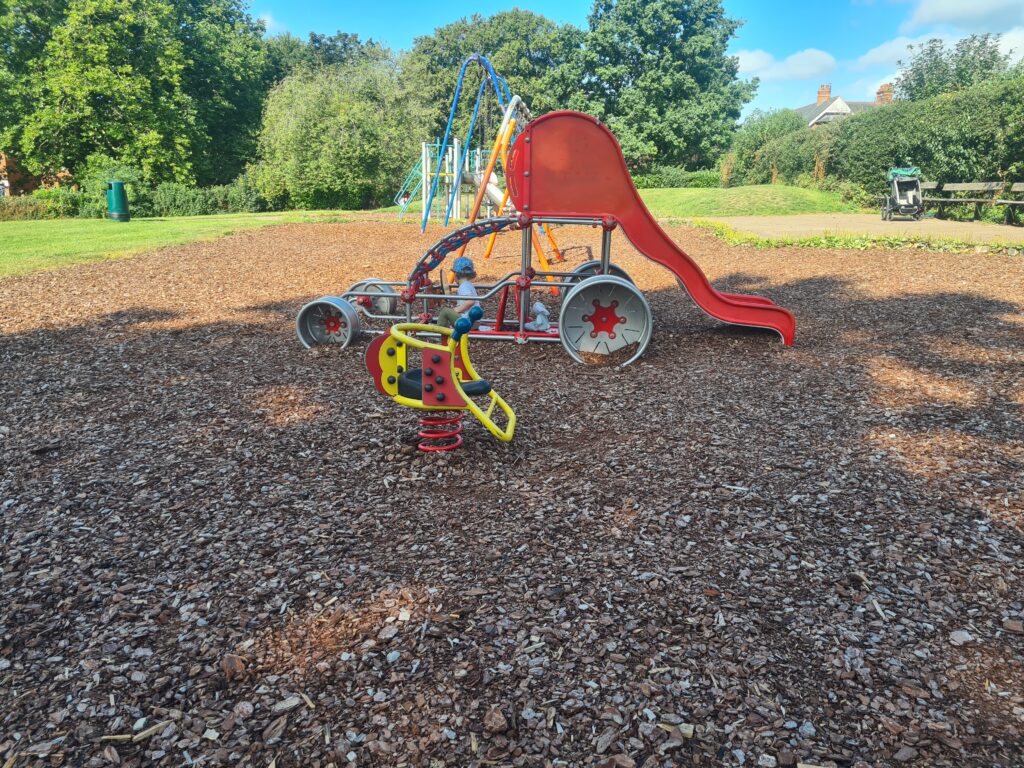 Slide in a playground
